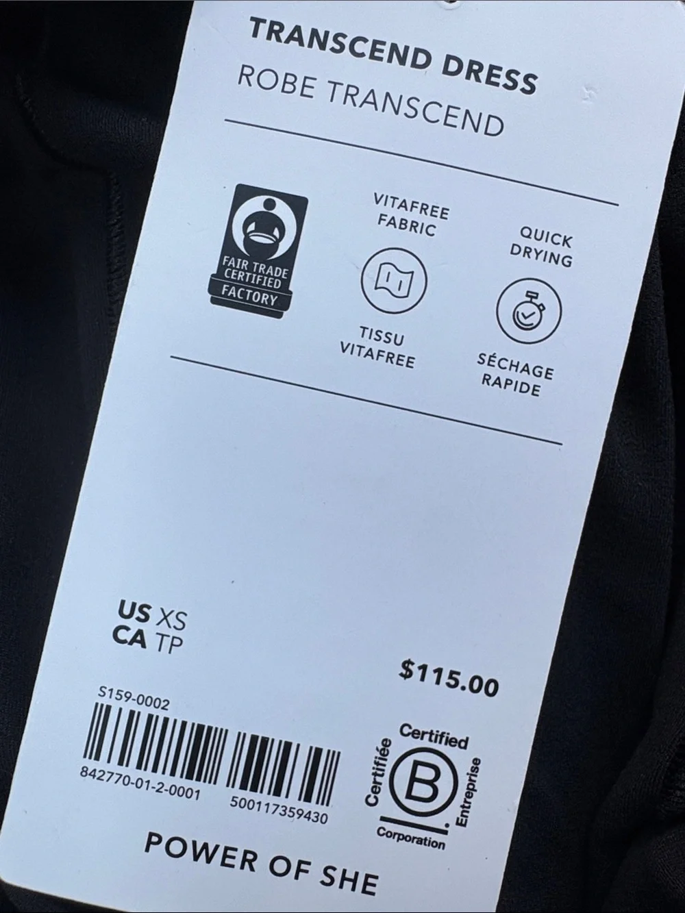 NWT Athleta Transcend Dress Size XS